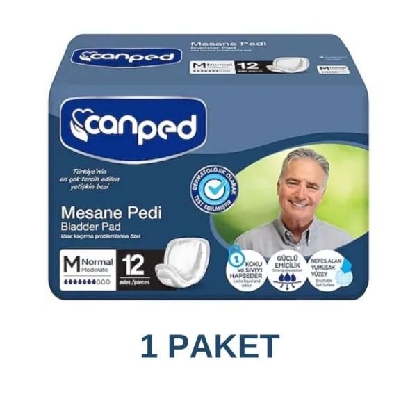 Canped Erkek Mesane Pedi Normal M 1 Paket 12 Adet