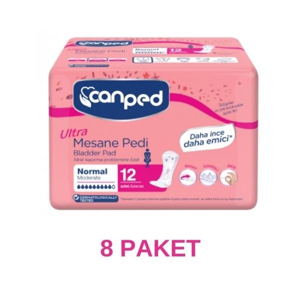 Canped Ultra Mesane Pedi Normal M 8 Paket 96 Adet