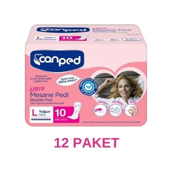 Canped Ultra Mesane Pedi Yoğun L 12 Paket 120 Adet