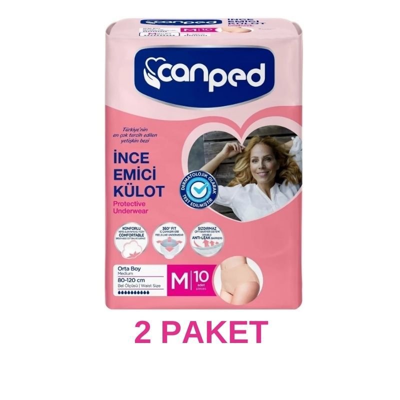Canped İnce Külotlu Mesane Pedi M 2 Paket 20 Adet