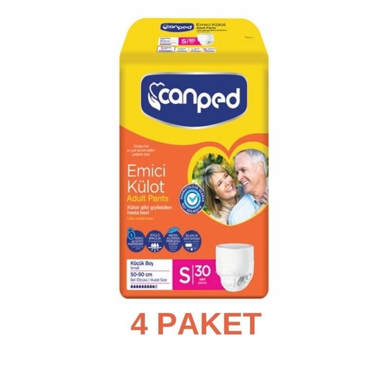 Canped Emici Külot Yaşlı Bezi S 30 Lu 4 Paket