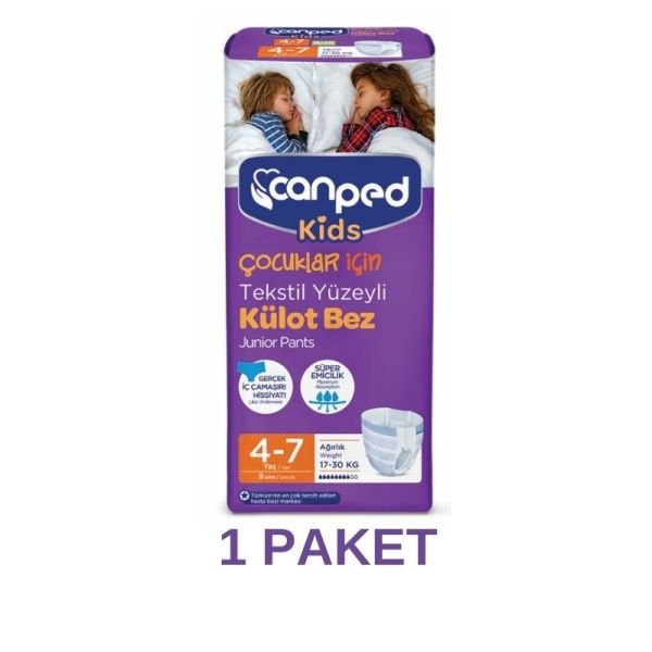 Canped Kids Külot Bez 4-7 Yaş 17-30 KG 9 Lu
