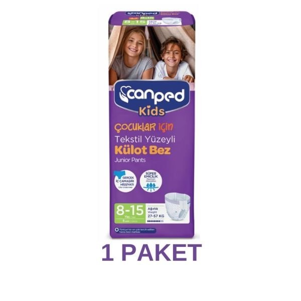 Canped Kids Külot Bez 8-15 Yaş 27-57 KG 8 Lu