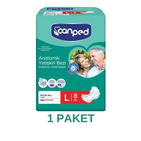 Canped Anatomik Hasta Bezi L 8 Li
