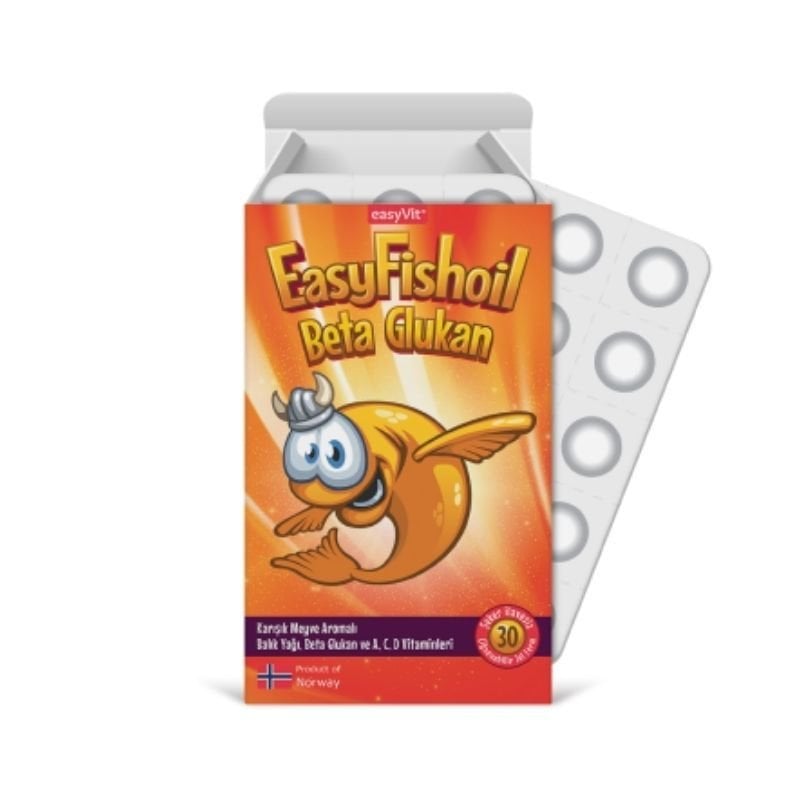 Easy Fishoil Beta Glukan Balık Yağı Çiğnenebilir 30 Jel
