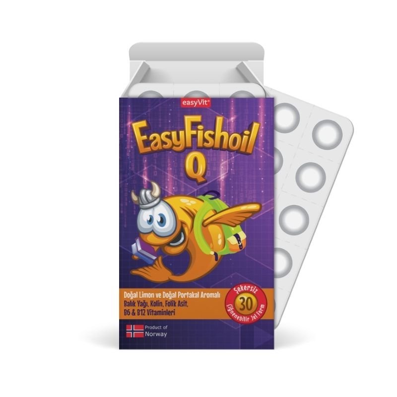 Easy Fishoil Q Balık Yağı Çiğnenebilir 30 Jel