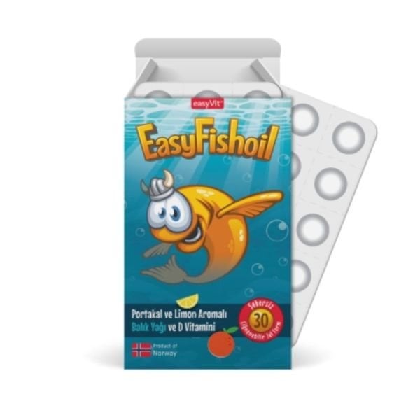 Easy Fishoil Omega 3 Balık Yağı Çiğnenebilir 30 Jel