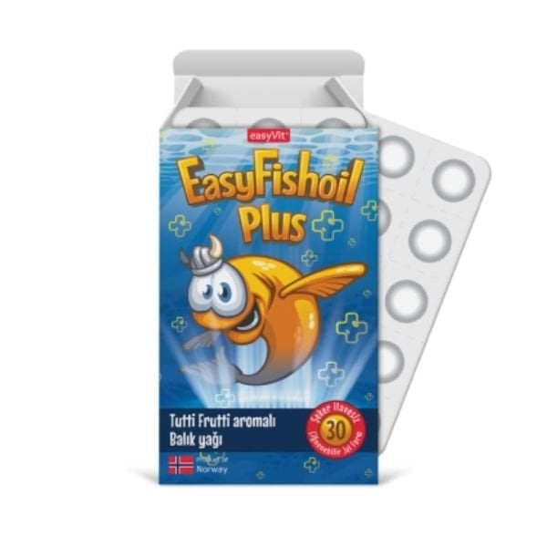 Easy Fishoil Plus Balık Yağı Çiğnenebilir 30 Jel