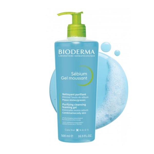 Bioderma Sebium Foaming Cilt Temizleme Jeli 500 ml