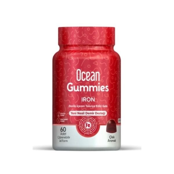 Orzax Ocean Gummies İron 60 Çiğnenebilir Jel Form