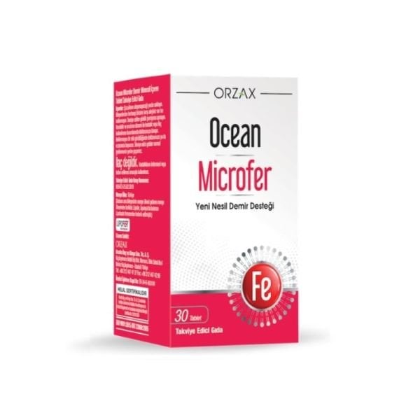 Orzax Ocean Microfer Takviye Edici Gıda 30 Tablet