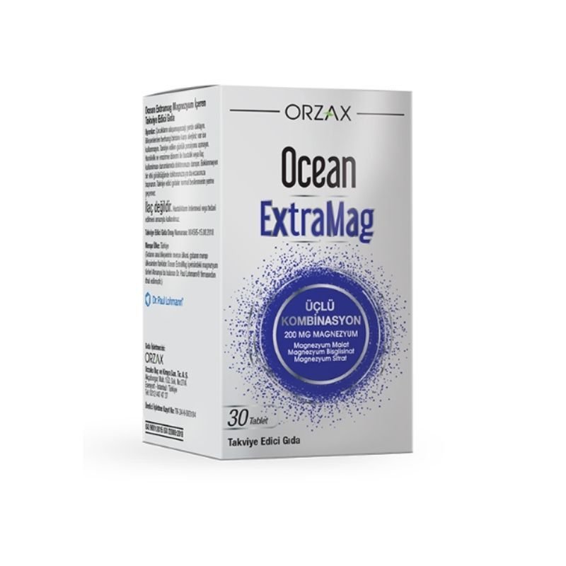 Orzax Ocean ExtraMag Üçlü Kombinasyon 30 Tablet