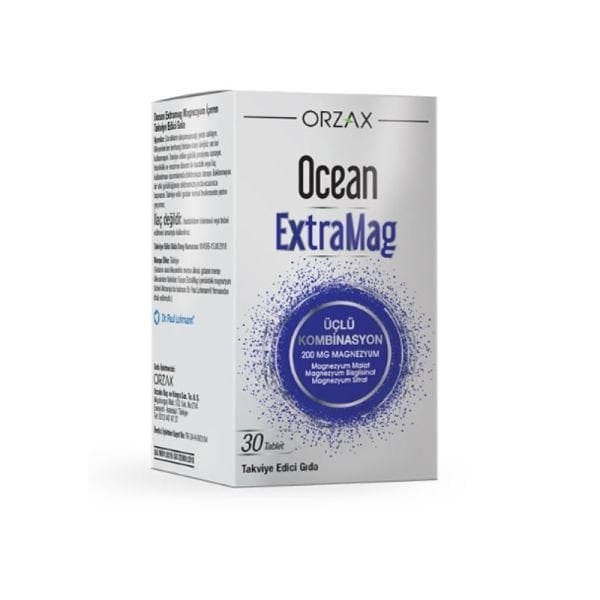 Orzax Ocean ExtraMag Üçlü Kombinasyon 30 Tablet