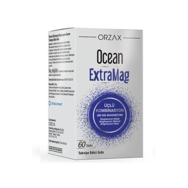 Orzax Ocean ExtraMag Üçlü Kombinasyon 60 Tablet