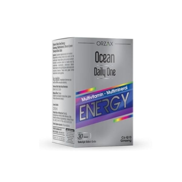 Orzax Ocean Daily One Energy Takviye Edici Gıda 30 Tablet