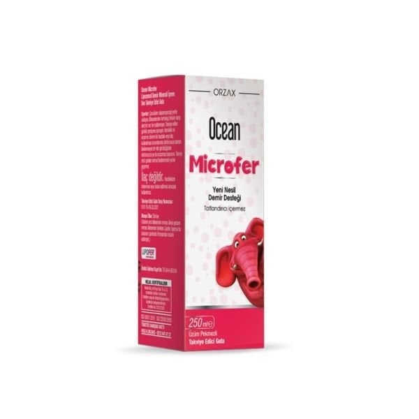 Orzax Ocean Microfer Lipozomal Demir Sıvı Takviye Edici Gıda 250 ml