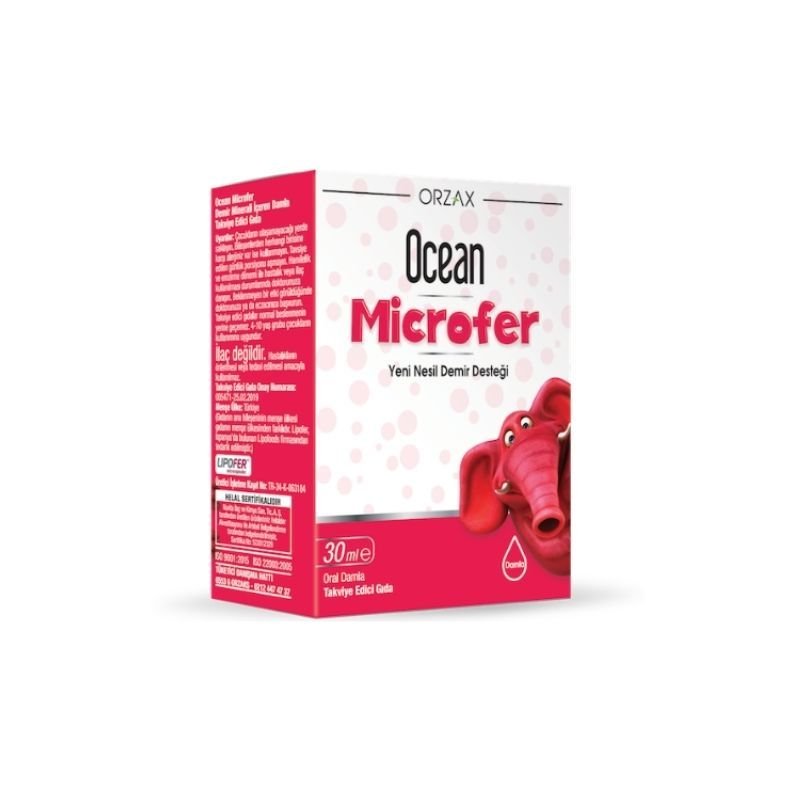 Orzax Ocean Microfer Lipozomal Demir Sıvı Takviye Edici Gıda 30 ml