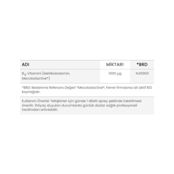 Orzax Ocean Methyl Cobalamin B12 Sublingual Spray 10 ml