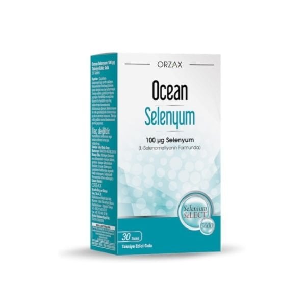 Orzax Ocean Selenyum Takviye Edici Gıda 30 Tablet