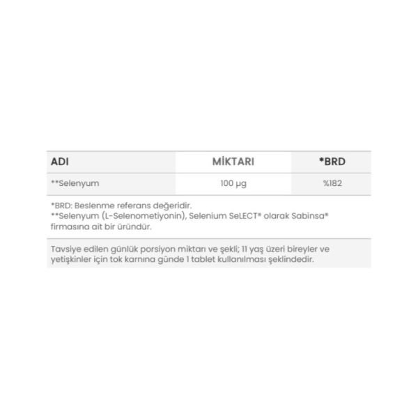 Orzax Ocean Selenyum Takviye Edici Gıda 30 Tablet