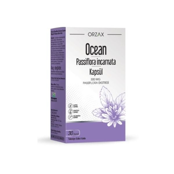 Orzax Ocean Passiflora 300 mg 30 Kapsül