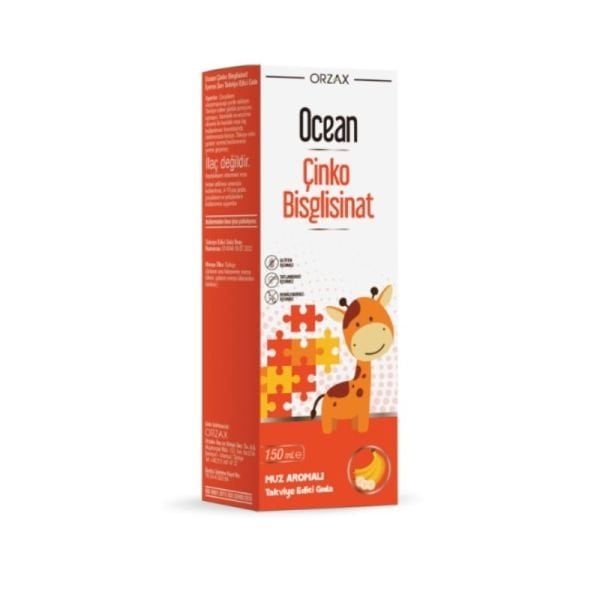 Orzax Ocean Çinko Bisiglisinat Muz Aromalı 150ml