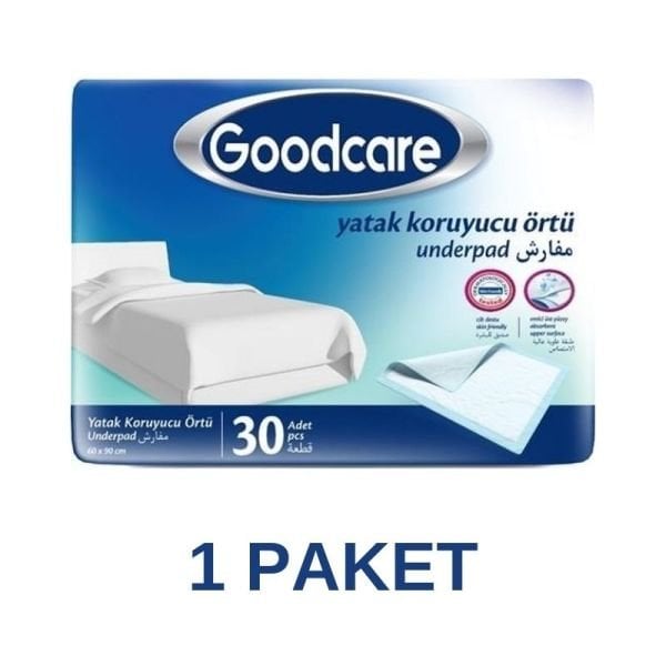 Goodcare Yatak Koruyucu Örtü 60x90 Cm 1 Paket 30 Adet