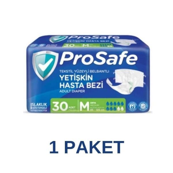 Prosafe Belbantlı Yetişkin Hasta Bezi M 30 Lu