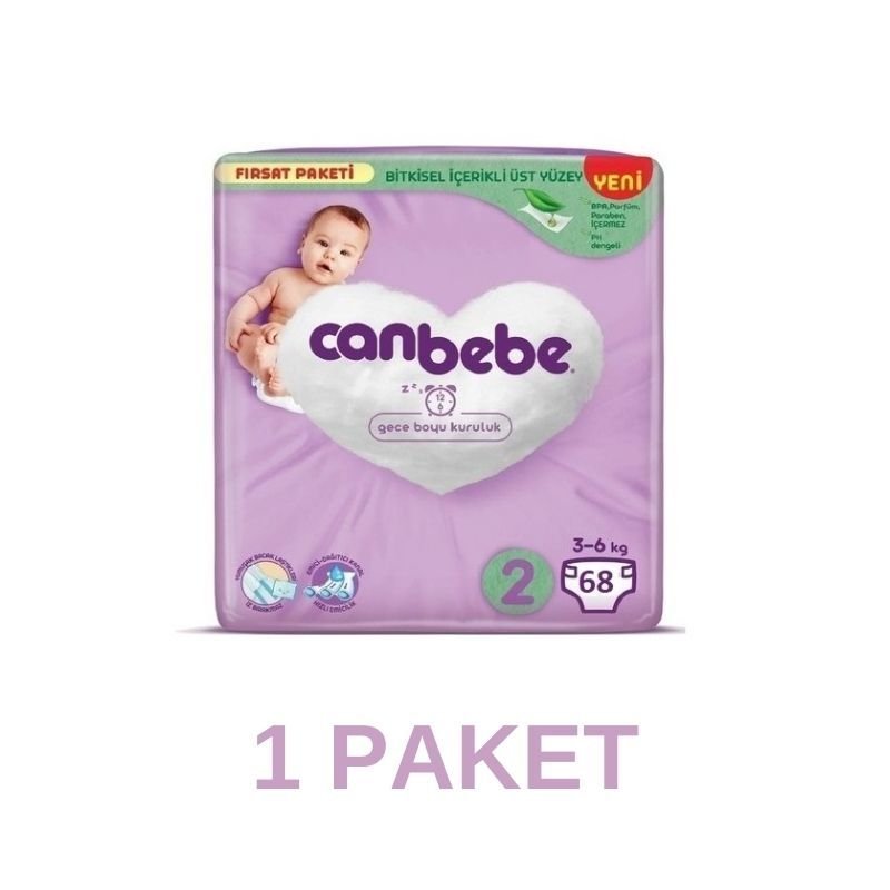 Canbebe Bebek Bezi Mini 2 Beden 68 Li