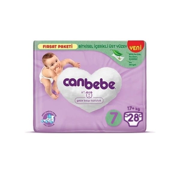 Canbebe XXL Bebek Bezi 7 Beden 28 Li