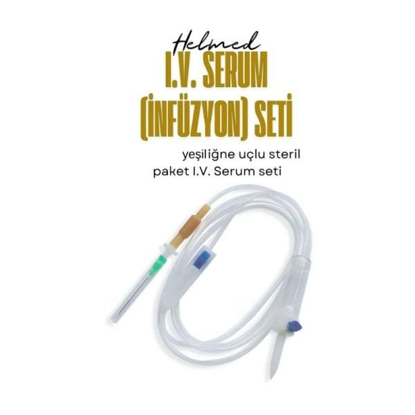 Helmed I.V. Steril Serum Seti Yeşil İğneli 25 Adet