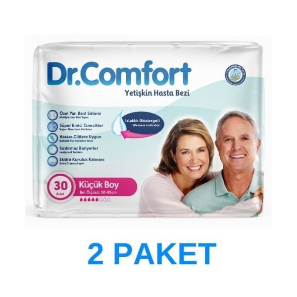 Dr.Comfort Belbantlı Yetişkin Hasta Bezi S 30 Lu 2 Paket
