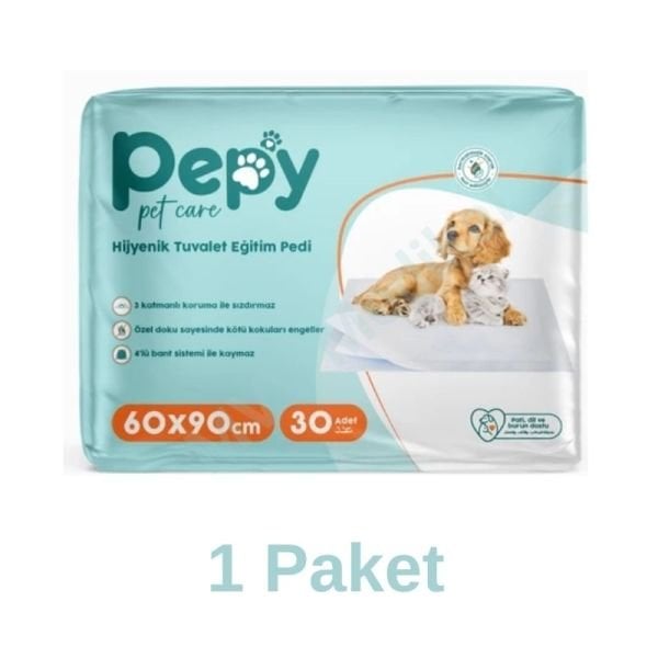 PEPY KEDİ KÖPEK EĞİTİM PEDİ 60X90CM  30'lu 1 Paket