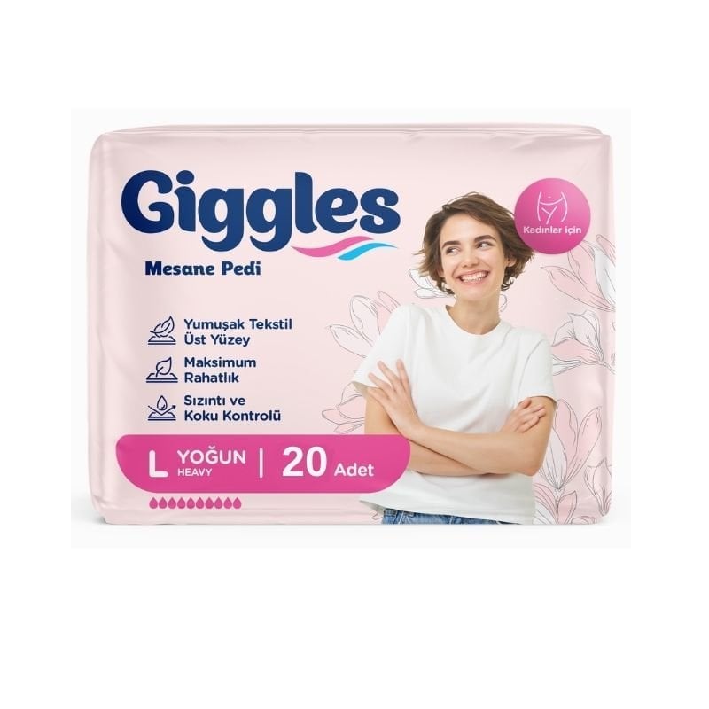 Giggles Women's Bladder Pads Intensive L 20 Pieces