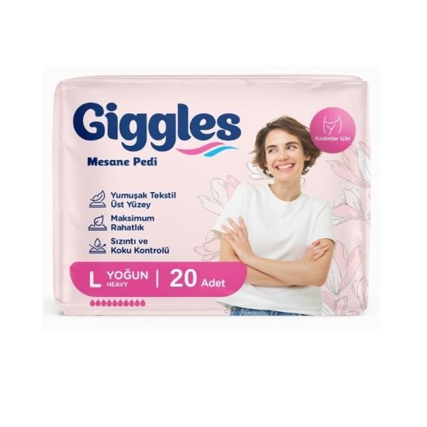Giggles Kadın Mesane Pedi Yoğun L 20 Adet