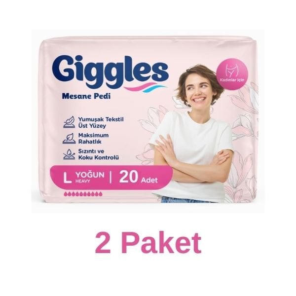 Giggles Kadın Mesane Pedi Yoğun L 2 Paket 20 Adet