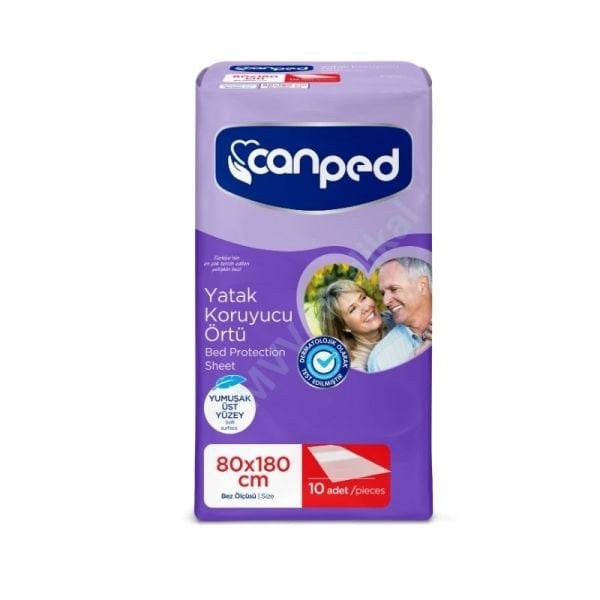 Canped Yatak Koruyucu Örtü 80x180 Cm 1 Paket 10 Adet