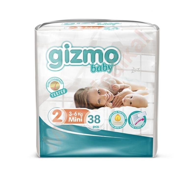 Gizmo Baby Diaper Size 2 Mini 38 L