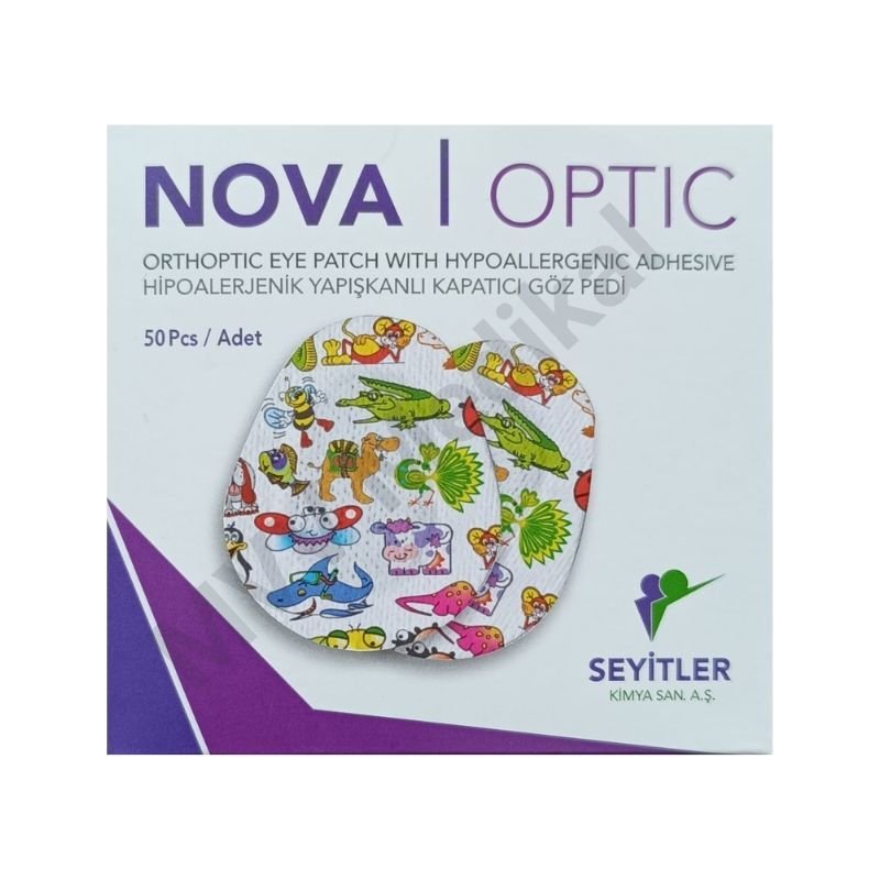 Nova Optik Non Steril Hipoallerjenik Yapışkanlı Oval Göz Pedi 50 Adet
