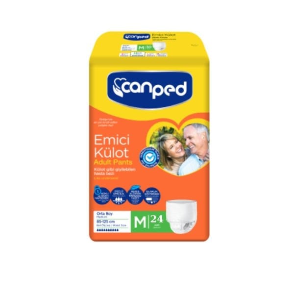Canped Emici Külot Yetişkin Hasta Bezi M 24 Lü