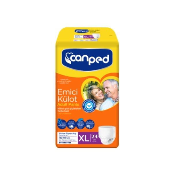 Canped Emici Külot Yetişkin Hasta Bezi XL 24 Lü