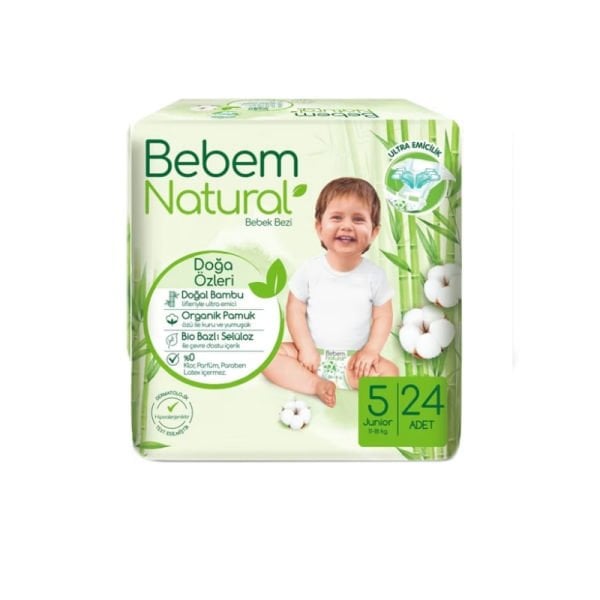 Bebem Natural Junior Bebek Bezi 5 Numara 24 Adet