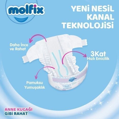 Molfix Bebek Bezi 6 Beden 62 Li