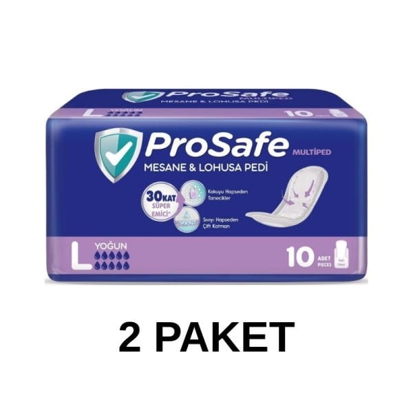 Prosafe Mesane ve Lohusa Pedi L Beden 10 Lu 2 Paket