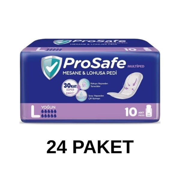 Prosafe Mesane ve Lohusa Pedi L Beden 10 Lu 24 Paket