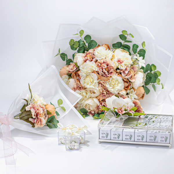 İsteme Set Çiçek & Çikolata & Nikah Şekeri