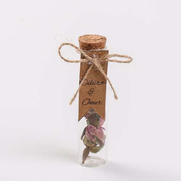 Cam Tüpte Kuru Mini Güller