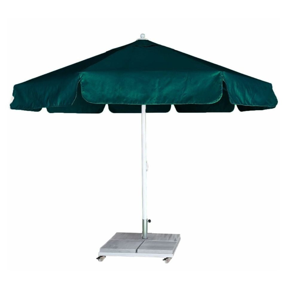 4m Yuvarlak İpli Havuz Şemsiyesi Polyester Dokuma Kumaşlı Yeşil