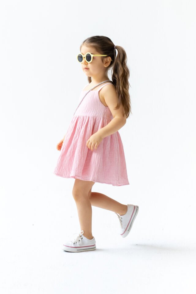 Pembe Kız Çocuk Elbise Dollcake