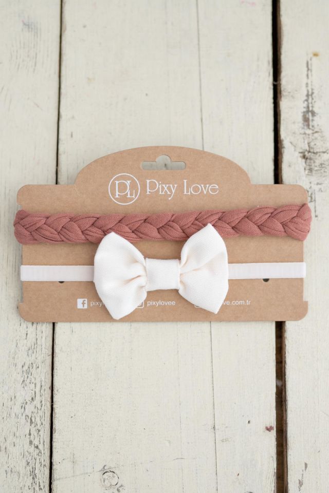 Ekru Kız Bebek Bandana Set Autumn Vibe